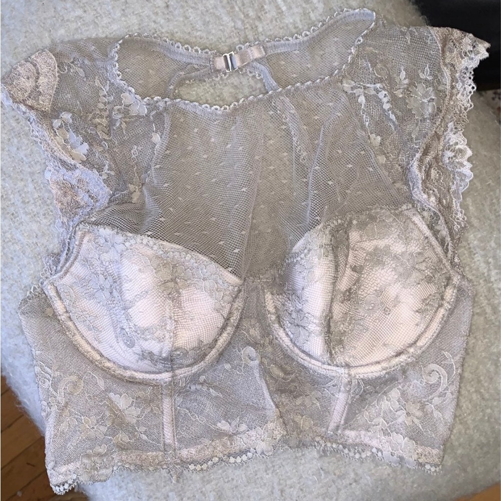Victoria’s Secret Lace Sheer corset bralette